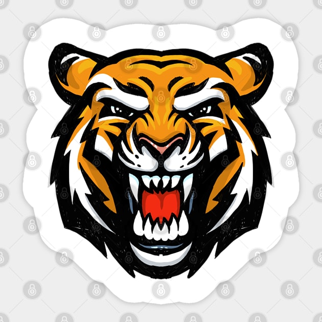 TIGER Sticker by inazuma